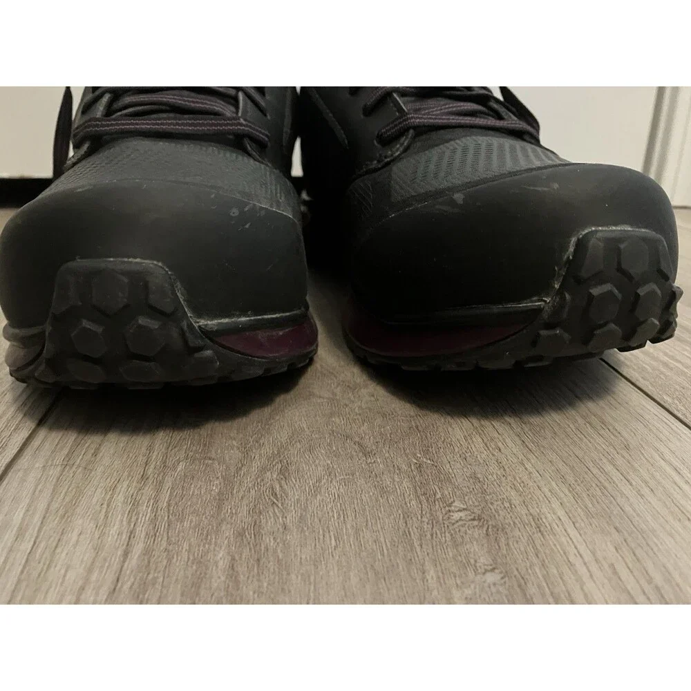 Timberland Pro 524 Aerocore Shoes Women 7 Purple Black Work Sneakers Safety Toe